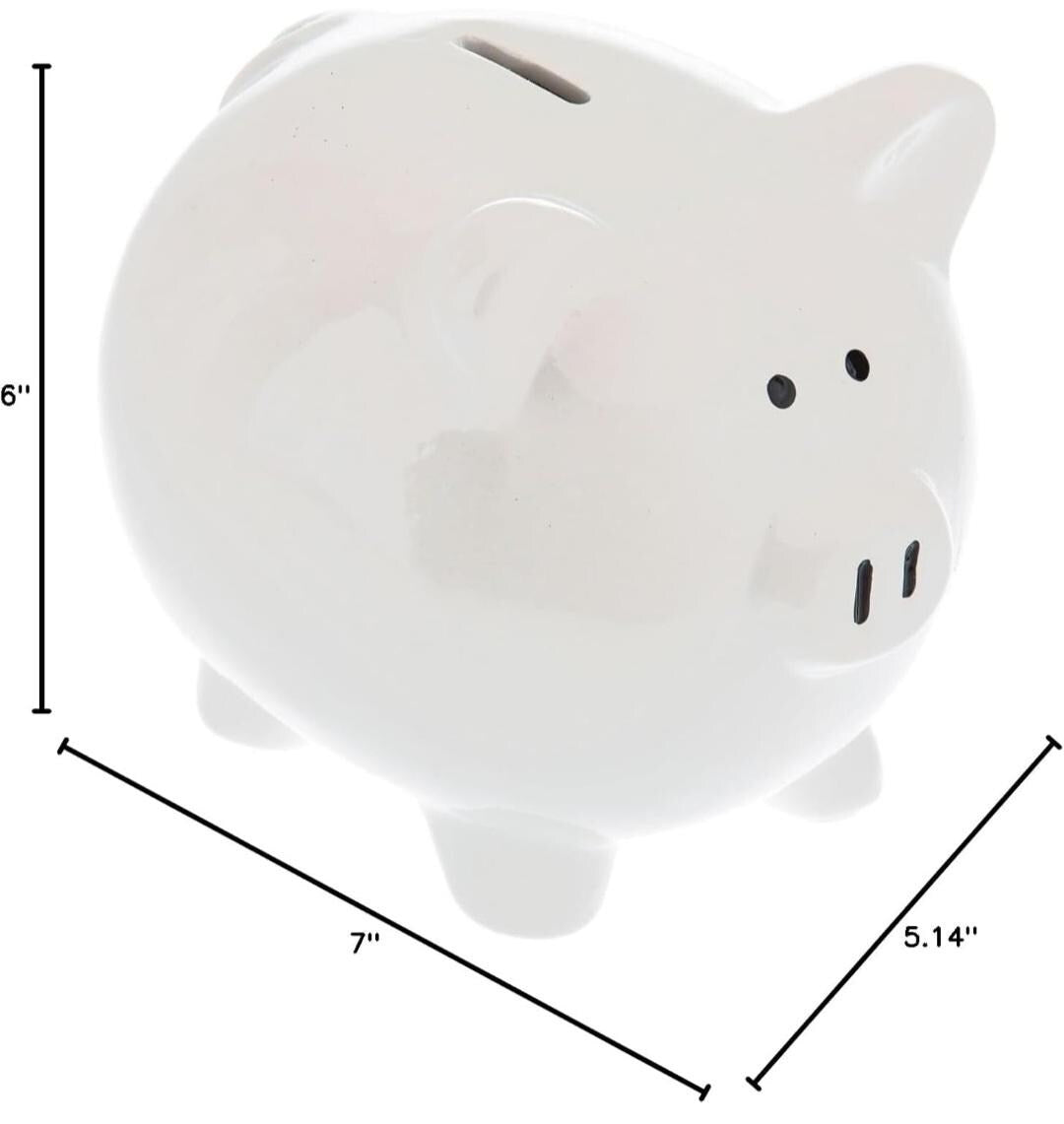 Personalized Baby Birth Announcement Piggy Bank: Custom Stats, Boy or Girl